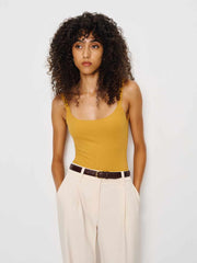Reformation Amy Bodysuit - Ochre