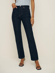 Reformation Cynthia High Rise Straight Jeans - Ondine
