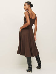 Reformation Rou Knit Dress - Cafe