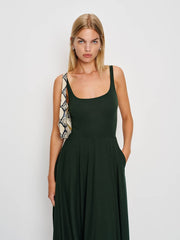 Reformation Rou Knit Dress - Forest
