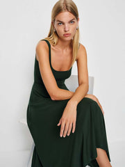Reformation Rou Knit Dress - Forest