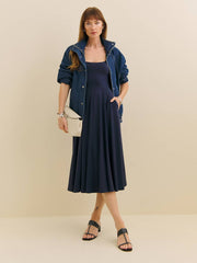 Reformation Rou Knit Dress - Midnight