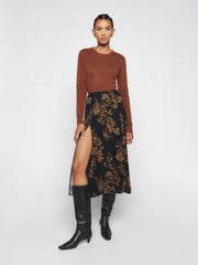 Reformation Zoe Skirt - Night Garden