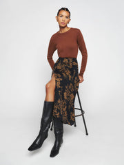 Reformation Zoe Skirt - Night Garden