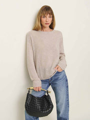 Reformation Cashmere Boyfriend Sweater - Barley