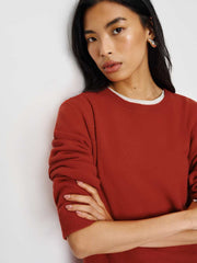 Reformation Cashmere Boyfriend Sweater - Sundried Tomato