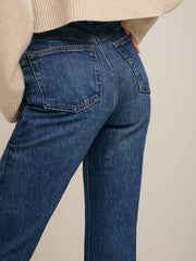 Reformation Liza Ultra High Rise Straight Jeans - Icarian