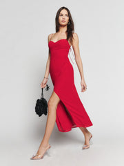 Reformation Kourtney Dress - Cherry