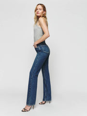 Reformation Cynthia High Rise Straight Long Jeans - Lanier