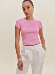 Reformation Muse Tee - Begonia