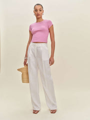 Reformation Muse Tee - Begonia