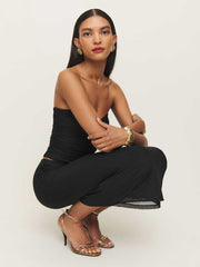 Reformation Iris Knit Skirt - Black
