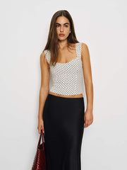 Reformation Hester Top - Eclipse Dot