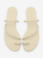 Reformation Ludo Toe Ring Strappy Flat Sandal - Almond Leather