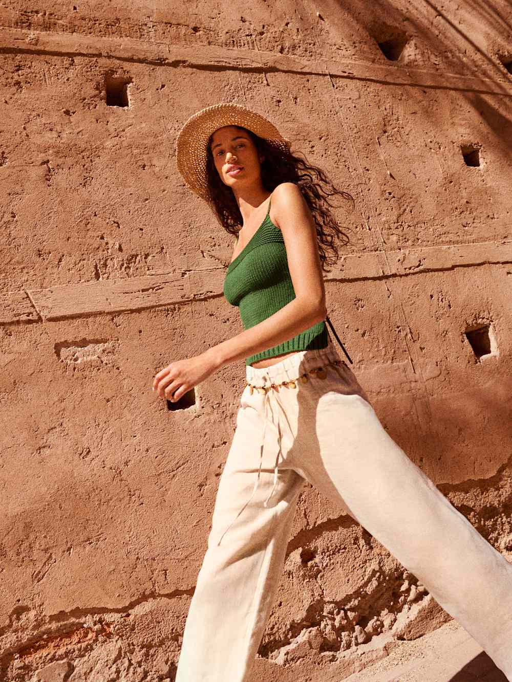 Reformation Olina Linen Pant - Oatmeal