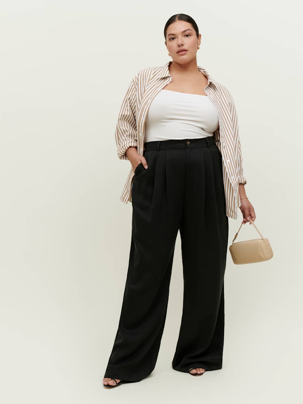 Reformation Mason Pant Es - Black