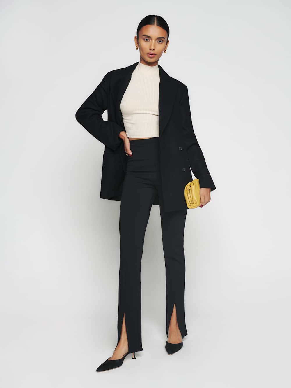 Reformation Fletcher Pant - Black