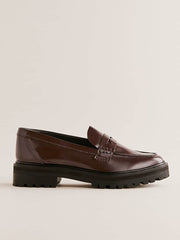 Reformation Agathea Chunky Loafer - Espresso Leather