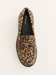 Reformation Agathea Chunky Loafer - Leopard