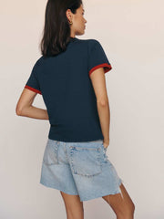 Reformation Classic Crew Tee - Midnight Logo