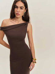 Reformation Jamen Knit Dress - Cafe