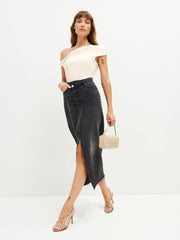 Reformation Cello Knit Top - Cream