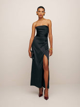 Reformation Barrow Silk Dress - Black