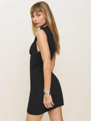 Reformation Alden Knit Dress - Black