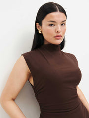 Reformation Alden Knit Dress - Cafe