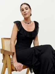 Reformation Tripoli Dress - Black