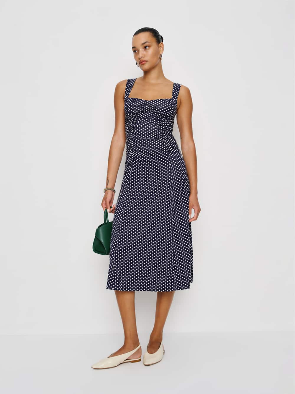 Reformation Suvi Knit Dress - Dream Dot
