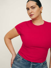 Reformation Muse Tee Es - Lipstick