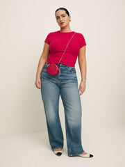 Reformation Muse Tee Es - Lipstick