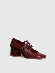 Reformation Mimi Buckle Pump - Berry Jam Patent