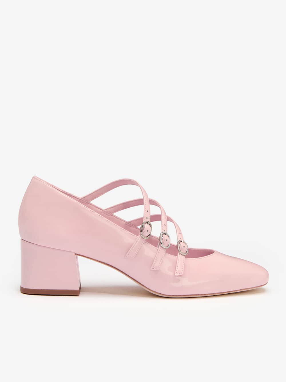 Reformation Mimi Buckle Pump - Powder Pink Patent