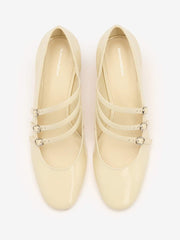 Reformation Mimi Buckle Pump - Cream Puff Patent