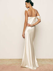 Reformation Ronda Silk Dress - Ivory