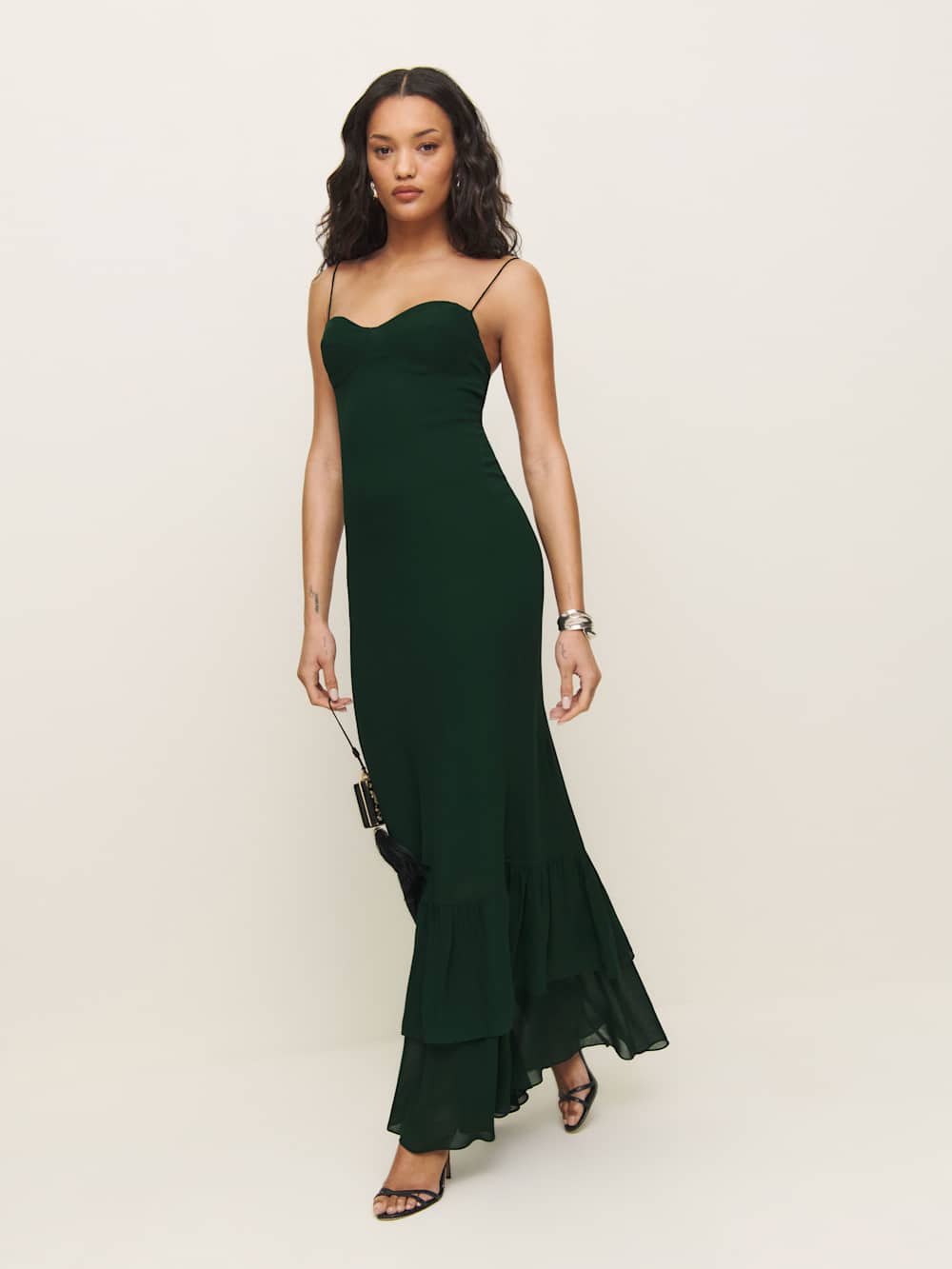 Reformation Fallon Dress - Forest