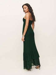 Reformation Fallon Dress - Forest