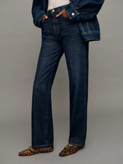 Reformation Val 90s Mid Rise Straight Jeans - Ahurani