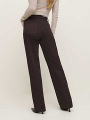 Reformation Val 90s Mid Rise Straight Jeans - Mole