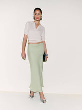 Reformation Layla Linen Skirt - Salvia