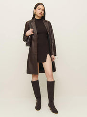 Reformation Skylar Knit Dress - Cafe