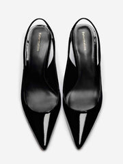 Reformation Westlyn Closed Toe Wedge - Black Patent