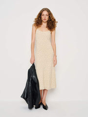 Reformation Emerick Dress - Salt And Pepper