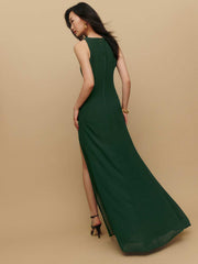 Reformation Senna Dress - Forest