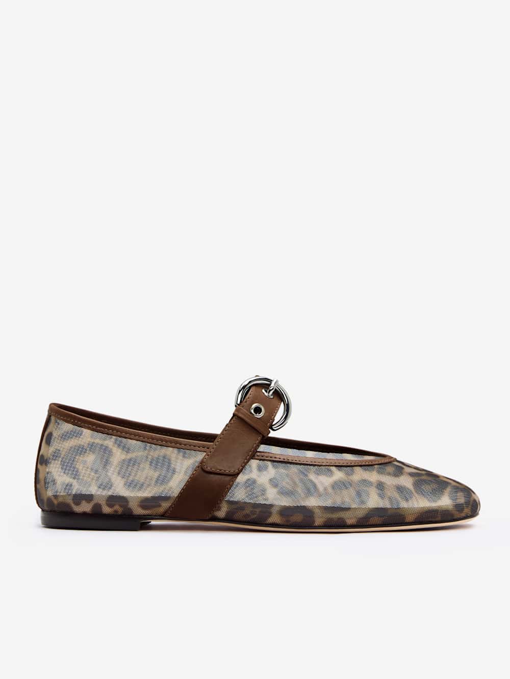 Reformation Bethany Ballet Flat - Leopard Mesh