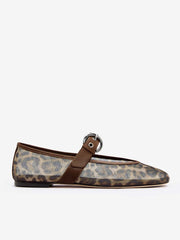 Reformation Bethany Ballet Flat - Leopard Mesh