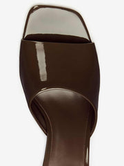 Reformation Enya Wedge Sandal - Espresso Patent