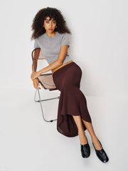 Reformation Layla Skirt - Mahogany